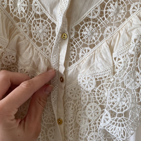 Ulla Johnson Ethel Lace Blouse - Picture 6 of 12